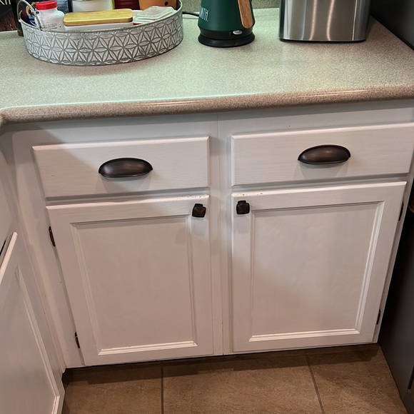 Set of SIX Farmhouse sturdy Drawer/cupboard/Cabinet Handles CUP PULLS kitchen - Picture 10 of 10